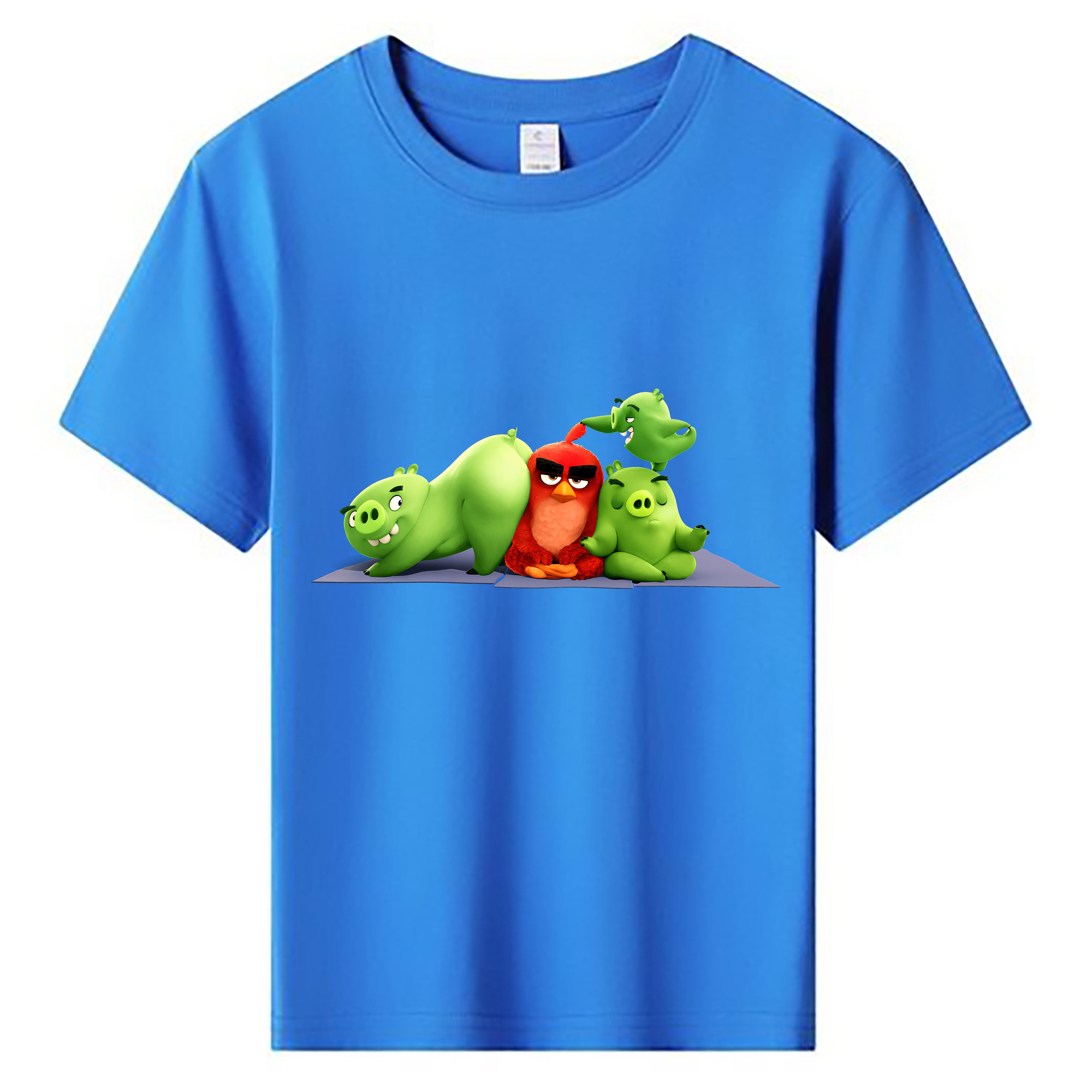 （画像用） Angry Birds アングリーバード 綿100％キッズTシャツ（フロントプリント）